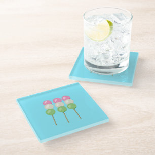 Anime Blue Pastel Dango Coaster