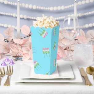 Anime Blue Pastel Dango Popcorn Favour Box