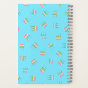 Anime Blue Pastel Dango Spiral Notebook