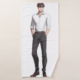 Anime Boy Handsome Ikemen Bath Towel