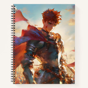 Anime Boy Knight Notebook