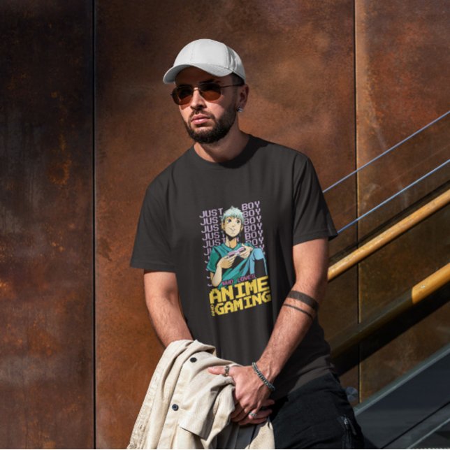 Anime Boy Playing Video Games  T-Shirt (Creator Uploaded)