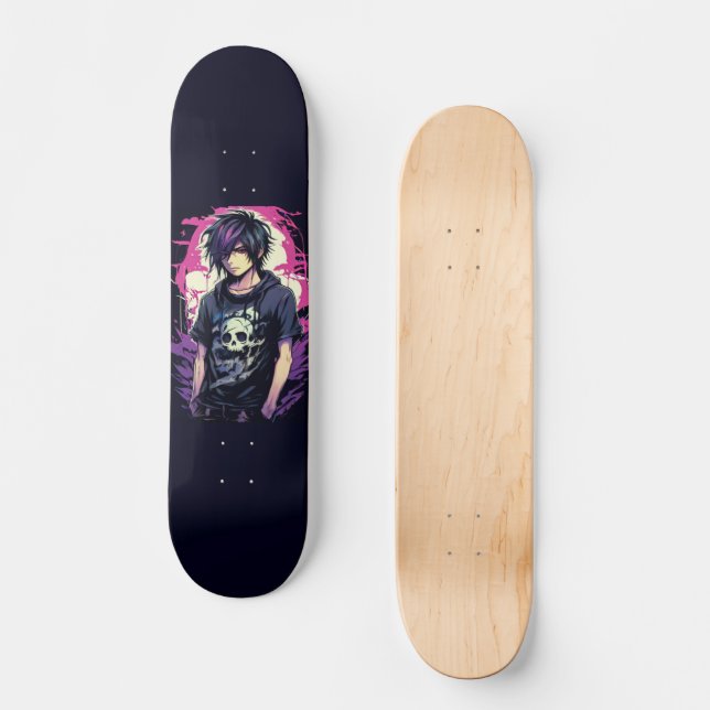 Anime Boy Skateboard (Front)