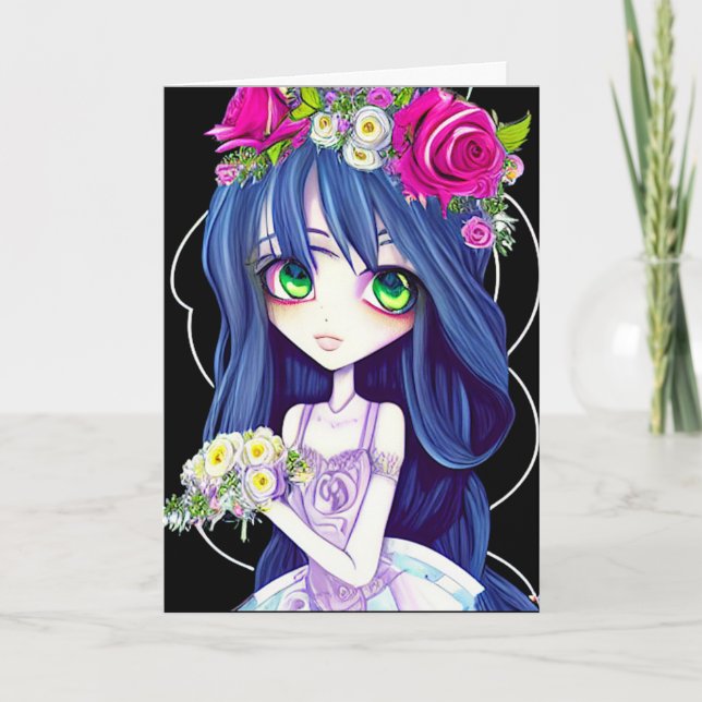 Anime Bride Bridesmaid  Invitation (Front)