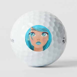 ANIME CARTOON GIRL GOLF BALLS