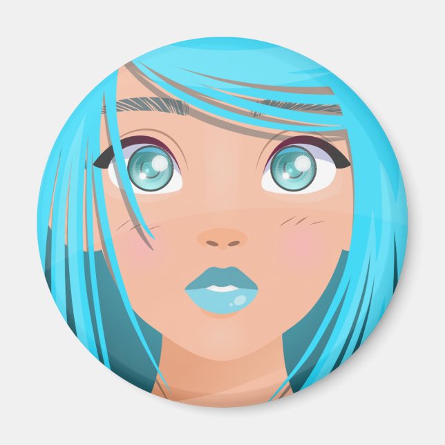 ANIME CARTOON GIRL MAGNET (Front)