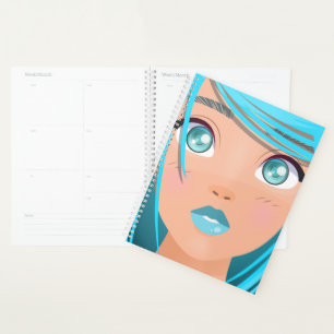 ANIME CARTOON GIRL  PLANNER