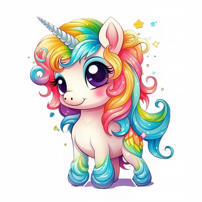 Anime Cartoon Rainbow Unicorn Necktie (Creator Uploaded)