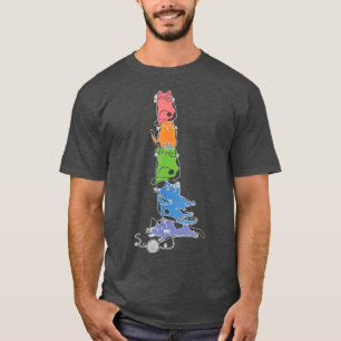 Anime Cat - Cute Kawaii Cat Ramen Noodle Anime Nek T-Shirt