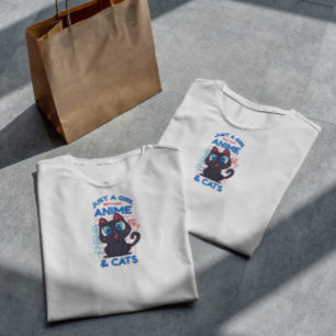 Anime Cat Love Quote   T-Shirt