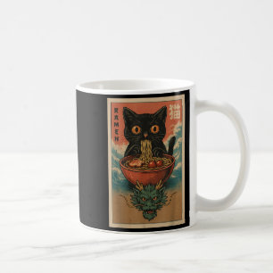 Anime Cat Ramen Japanese Funny Art Kawaii Cat And  Coffee Mug