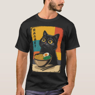 Anime Cat Ramen Japanese T-Shirt