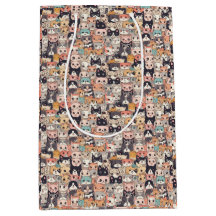 Anime cats repeating pattern