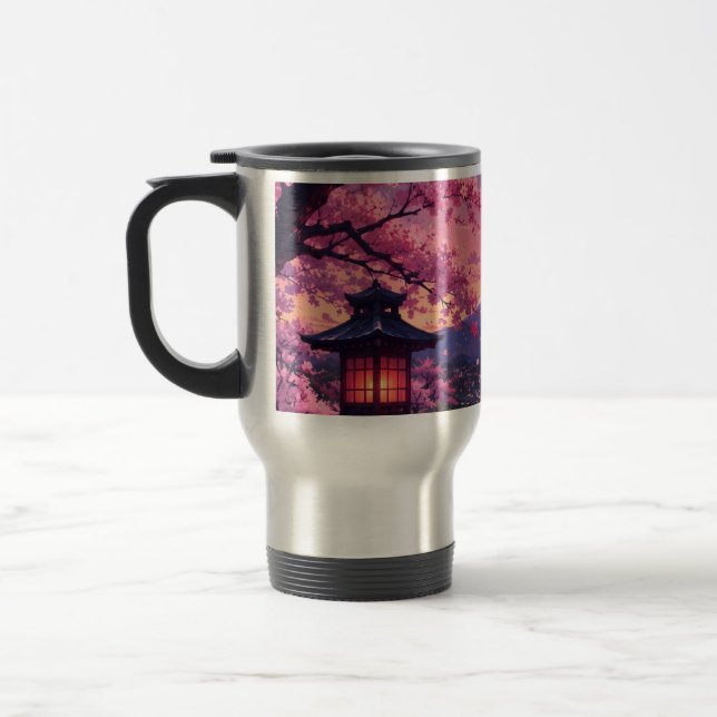 Anime Cherry Blossom Coffee Mug (Left)
