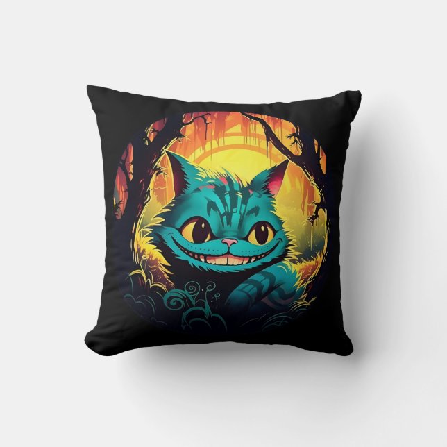 Anime Cheshire Cat Alice in Wonderland  Cushion (Front)