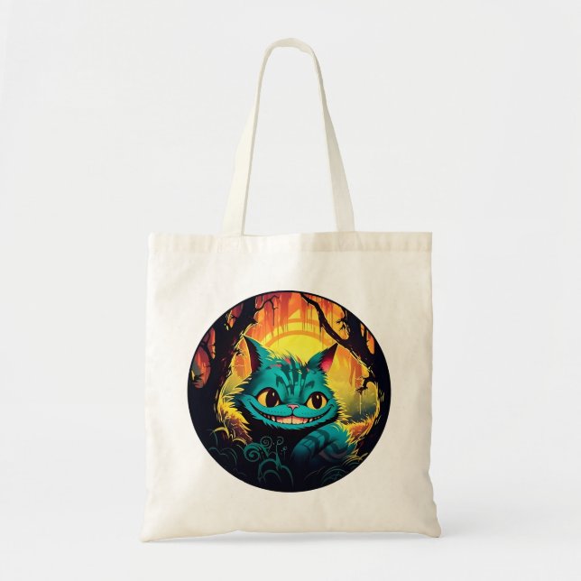 Anime Cheshire Cat Alice in Wonderland  Tote Bag (Front)