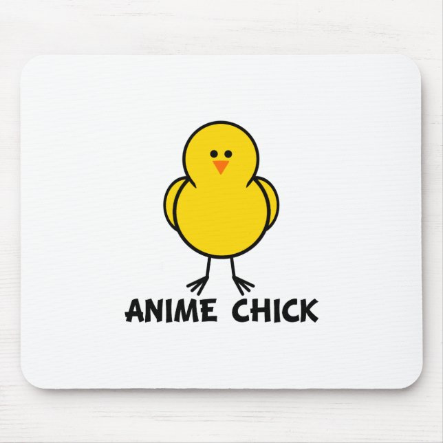 Anime Chick Mouse Pad (Front)