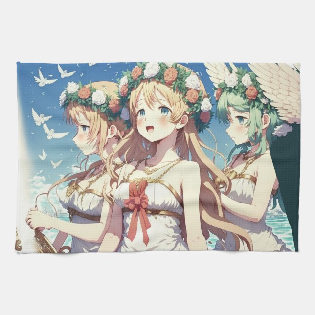 Anime Choir Tea Towel (Horizontal)