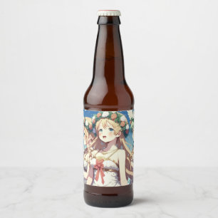 Anime Chor Beer Bottle Label