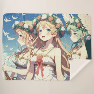 Anime Chor Sherpa Blanket