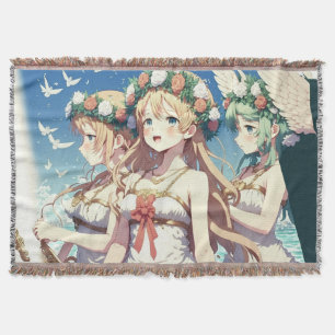 Anime Chor Throw Blanket