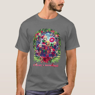 Anime Christmas: AI Elves & Gears of Joy! T-Shirt