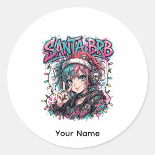 Anime Christmas Santa Sticker Kawaii Girls Gift