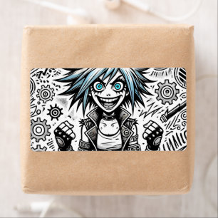 anime comic cheerful art original blu_eyes black_a