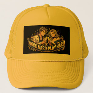 Anime Couple Champagne - Trucker Hat