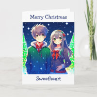 Anime Couple Romantic Christmas