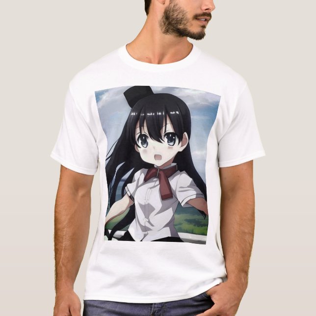 Anime Cute Girl Tshirt (Front)