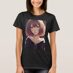 Anime Cute Japanese Kawaii Cartoon Otaku girl  T-Shirt