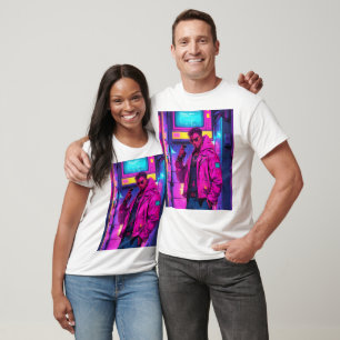 Anime Cyber Punk Themed Graphic Shirt