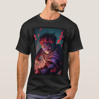 Anime Demon Boy Hero Red Hair T-Shirt