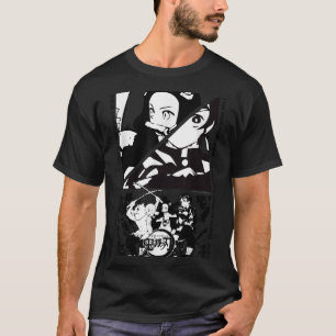 Anime Demon Slayer Characters Dynamic Scene _1  T-Shirt