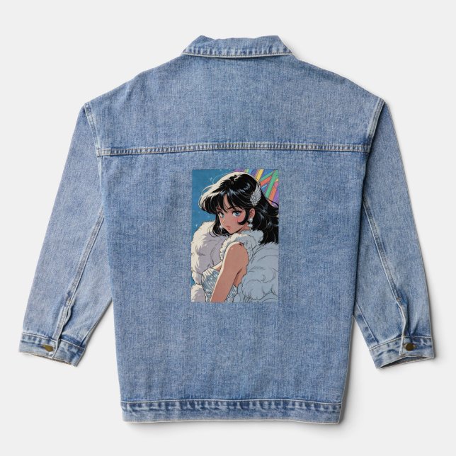 Anime diva denim jacket (Back)