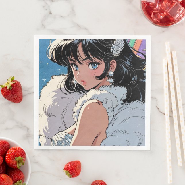 Anime diva napkin (Insitu)