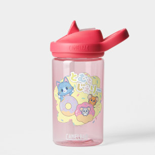 Anime Donut Delights with Tom, Jerry, and Tuffy Water Bottle