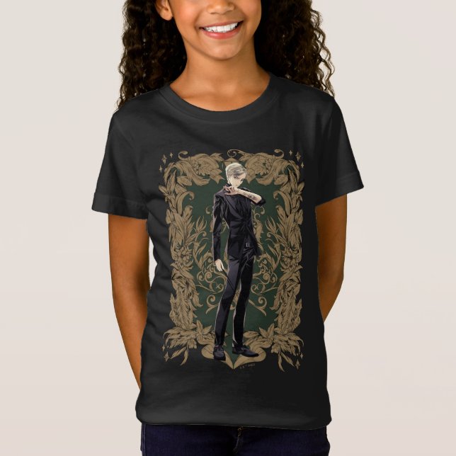 Anime Draco Malfoy Ornate Frame T-Shirt (Front)