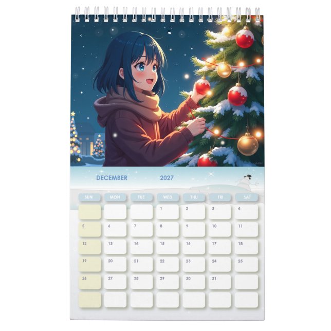 Anime Dreams 2025 - Calendar (Dec 2027)
