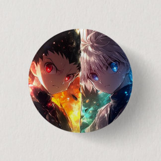 Anime Duo Dual Power Split Graphic Button