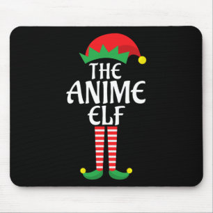 Anime Elf Christmas Theme Holiday Family Group Mat Mouse Pad