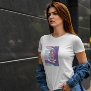 Anime Elf Girl In A Tree  T-Shirt