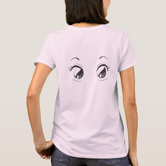 Anime eyes t-shirt with a touch of innocence (Back)