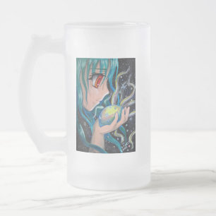 Anime Fairy Frosted Glass Beer Mug