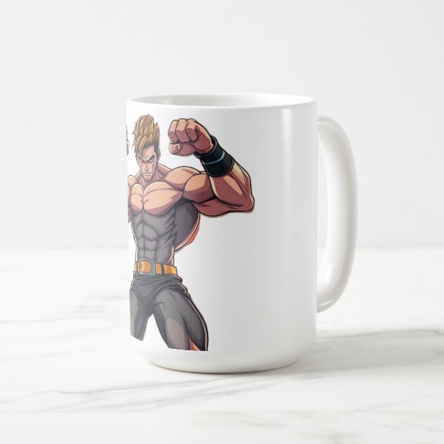 Anime Fighter Coffee Mug (Front Right)