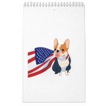 Anime French Bulldog with USA Flag