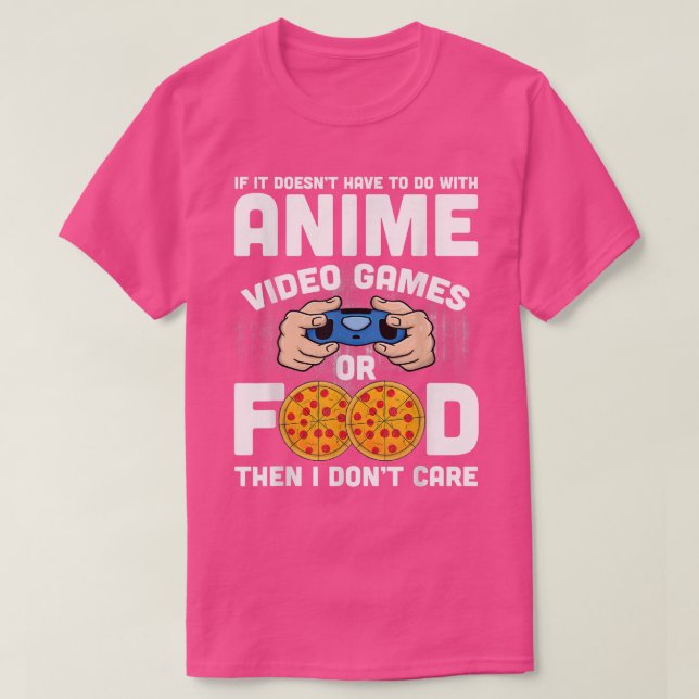 Anime, Gamer And Food Stuff Girls Boys Men Pizza V T-Shirt (Design Front)