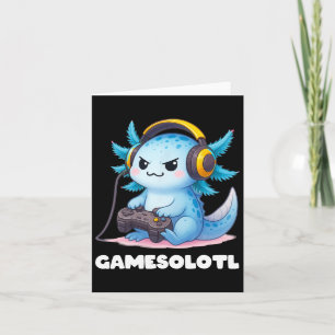 Anime Gamesolotl Axolotl Boys 10-12 Kid Gamer Gami Card