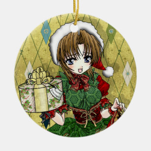 Anime Gift Girl Ceramic Tree Decoration
